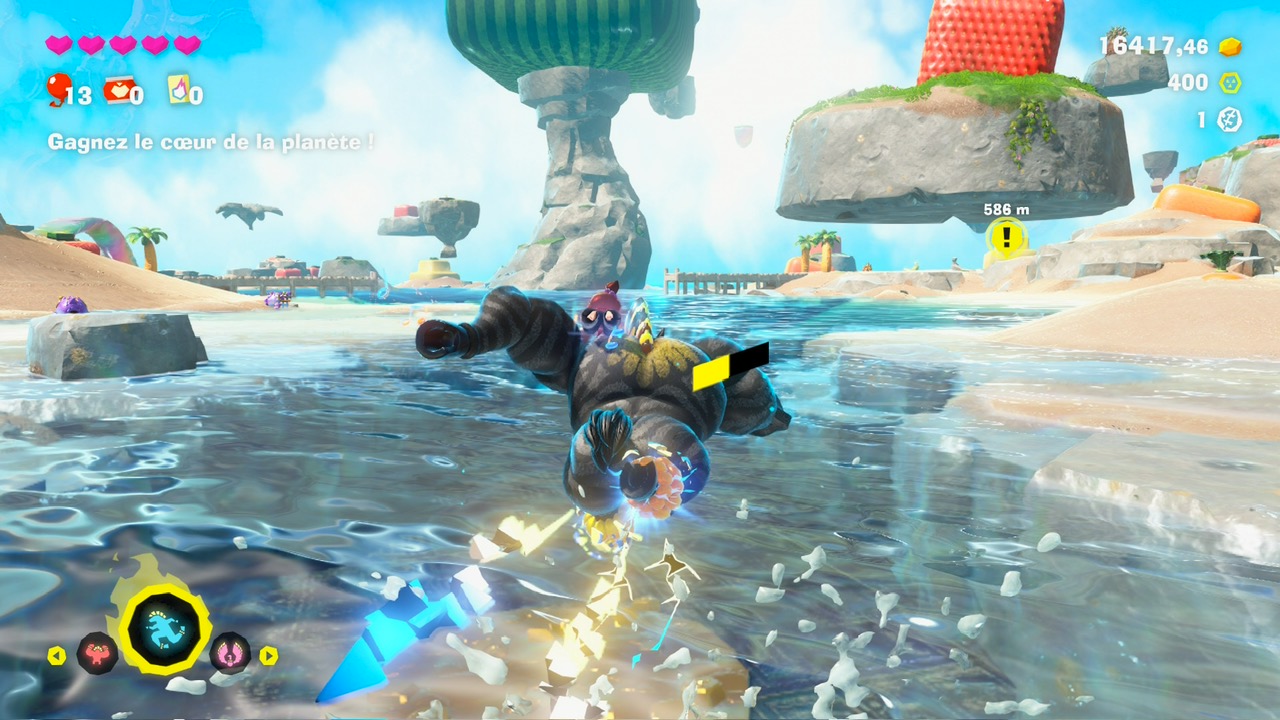 Donkey Kong dans sa forme zèbre